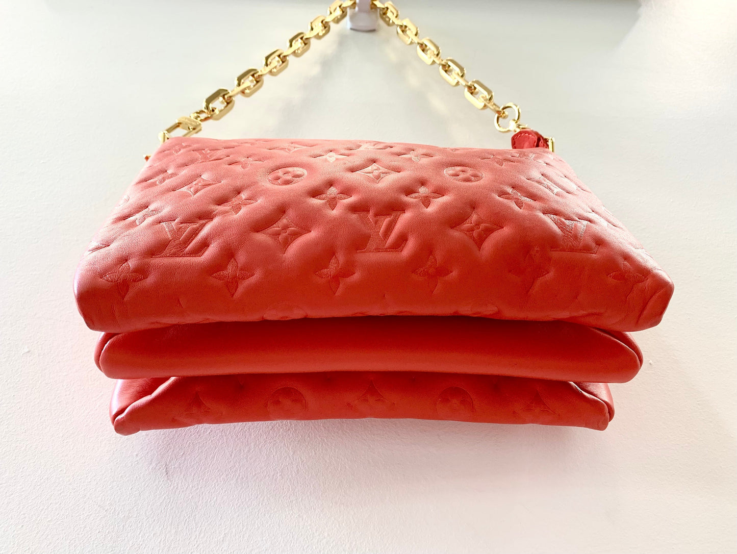 LOUIS VUITTON COUSSIN LEATHER EMBOSSED CROSSBODY BAG