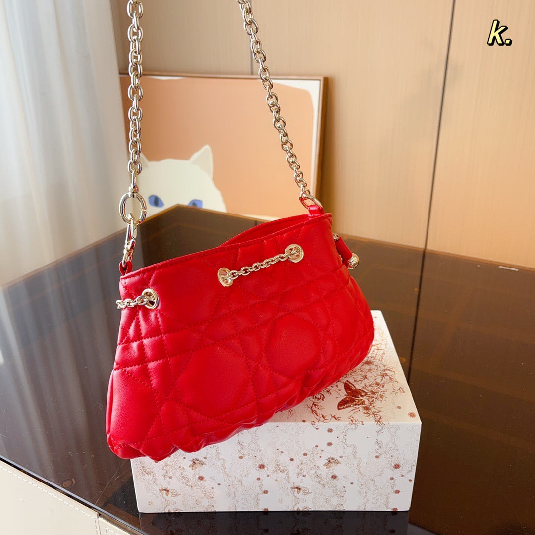 Dior Chain Leather Crossbody Bag