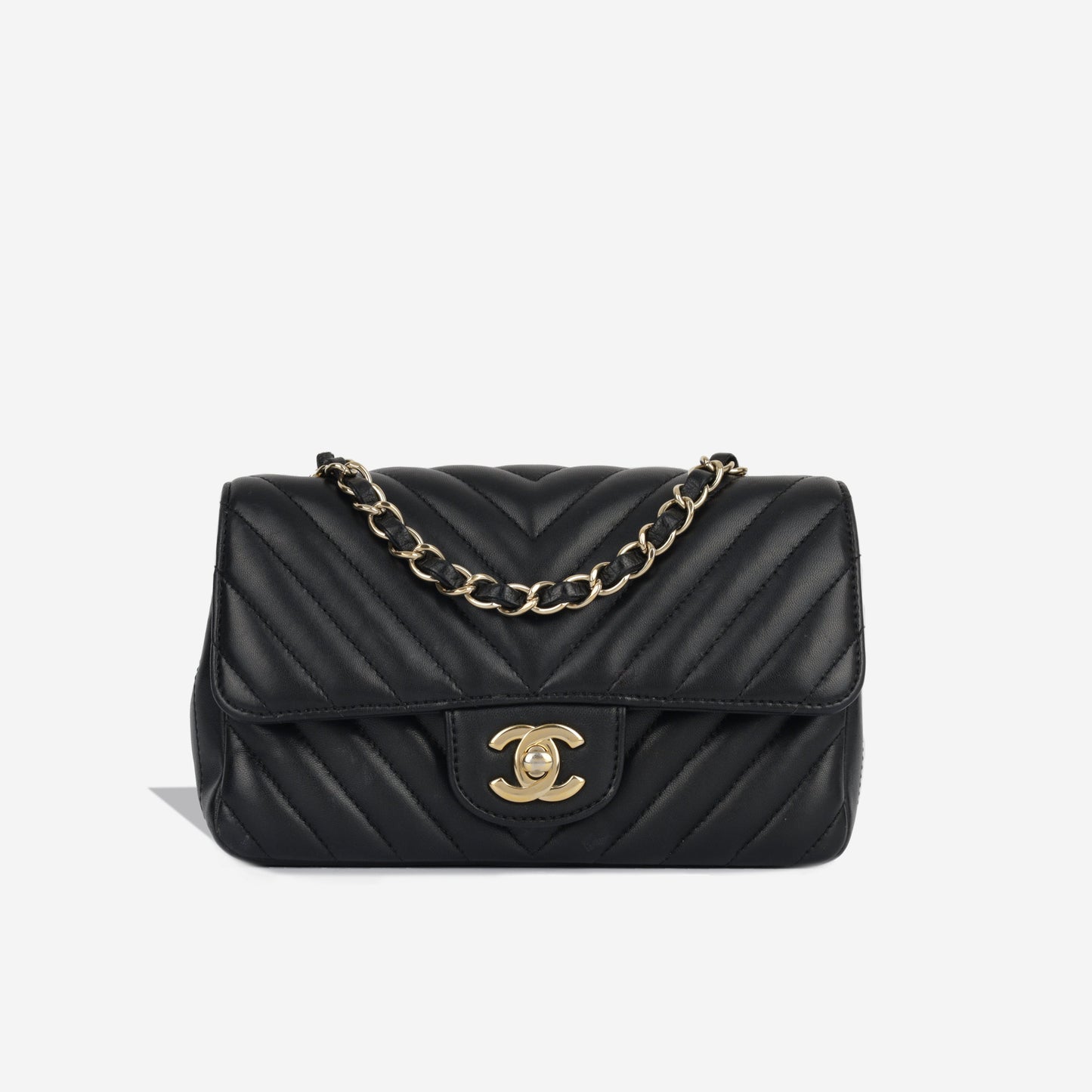 Chanel Classic Flap Lambskin Black Shoulder Bag Style 134