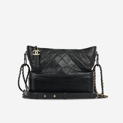 Chanel Classic Flap Lambskin Black Shoulder Bag Style 294