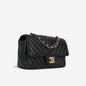 Chanel Classic Flap Lambskin Black Shoulder Bag Style 134