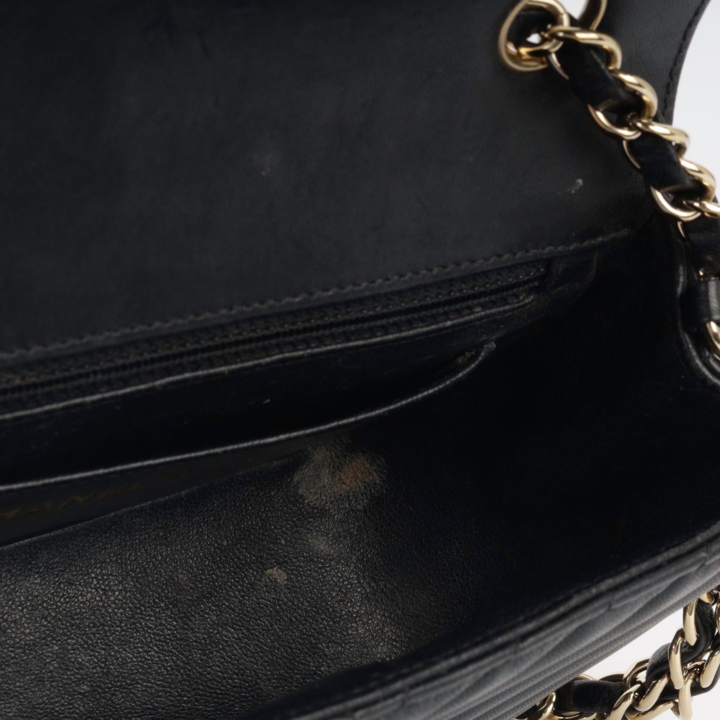 Chanel Classic Flap Lambskin Black Shoulder Bag Style 134