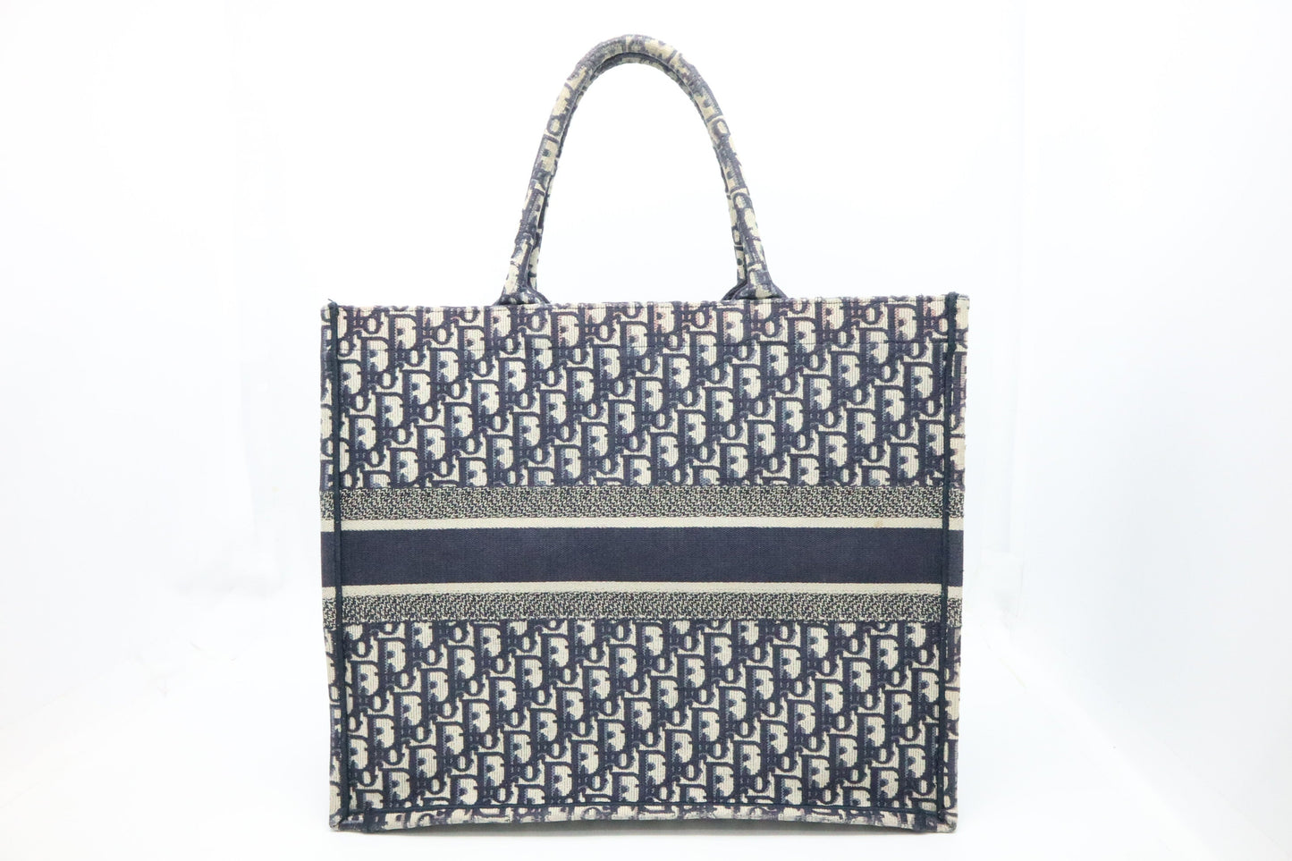 Dior Large Book Tote in Blue Oblique Canvas