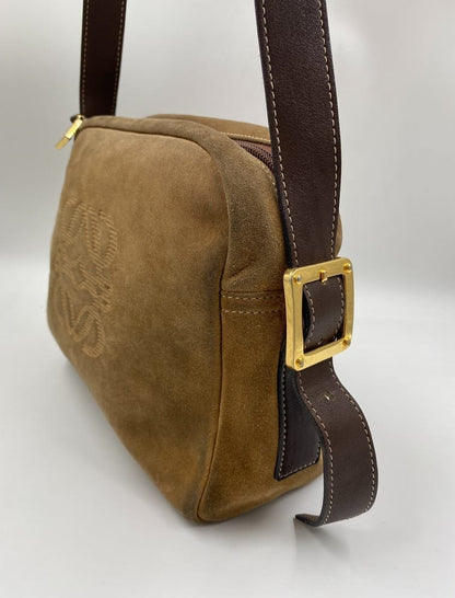 Loewe Vintage Suede Crossbody Bag