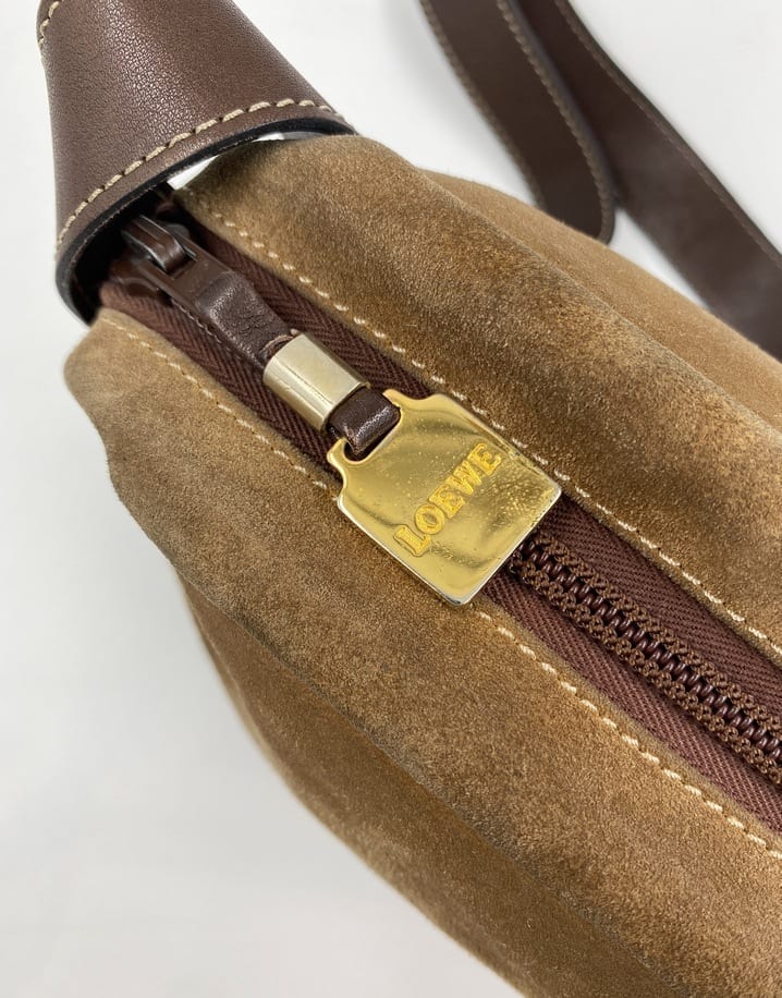 Loewe Vintage Suede Crossbody Bag