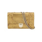 Dior Diorama Wallet on Chain Gold Metallic Patent Leather Crossbody Bag