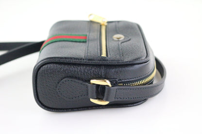 Black Mini Ophidia Crossbody Bag