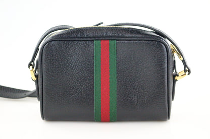 Black Mini Ophidia Crossbody Bag