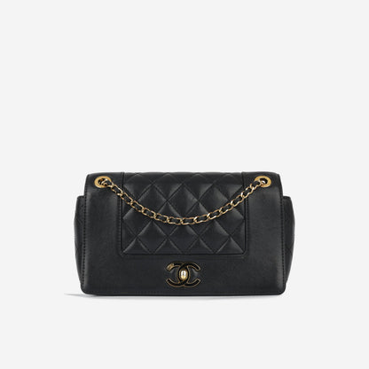 Chanel Mini Mademoiselle - Black Calfskin