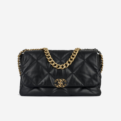 Chanel Chanel 19 Lambskin Black Shoulder Bag Style 2