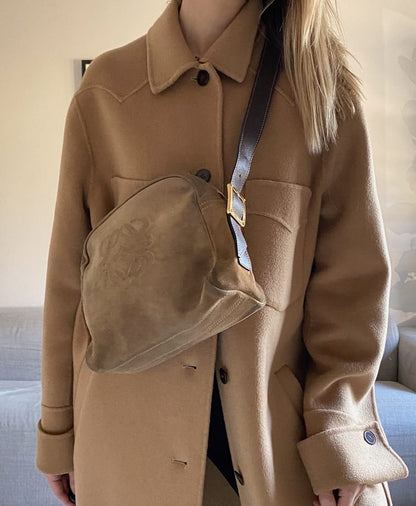 Loewe Vintage Suede Crossbody Bag