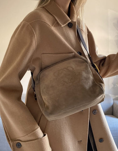 Loewe Vintage Suede Crossbody Bag