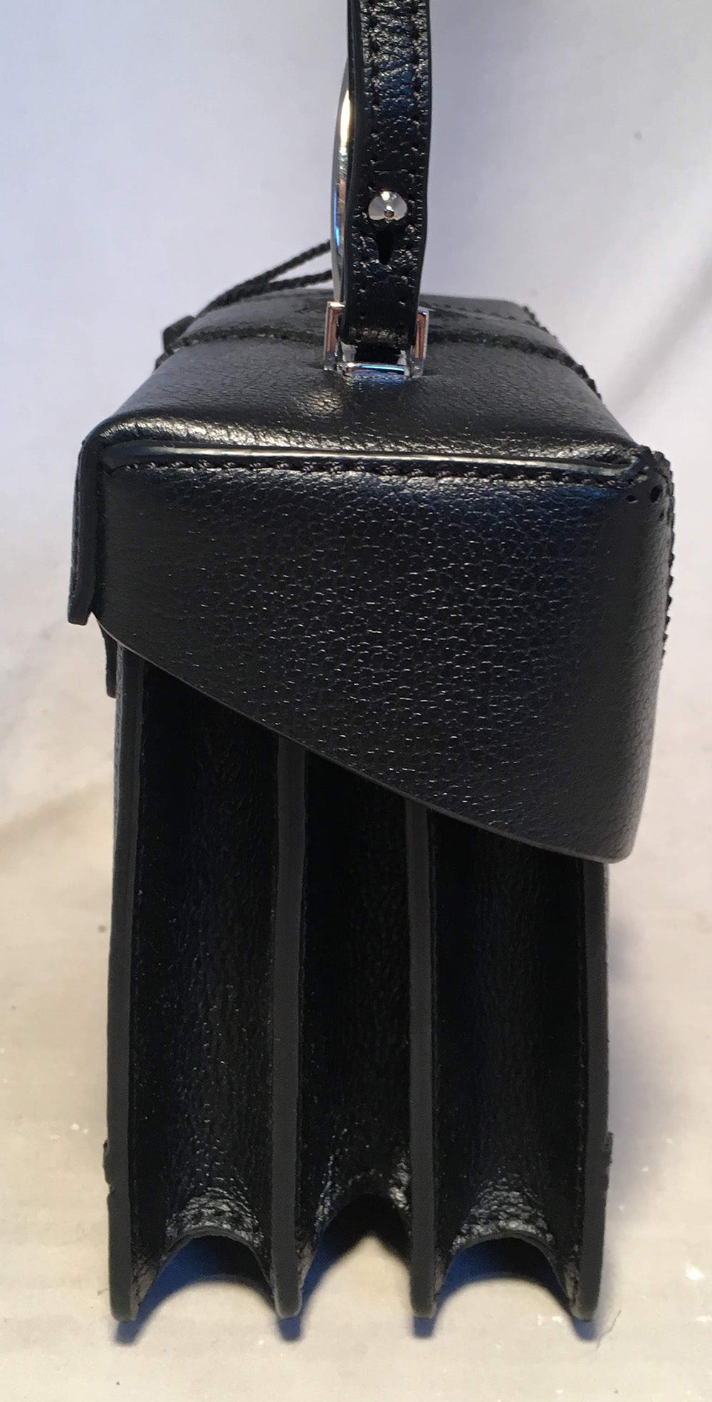 NWT The Volon Black Leather Alice Crossbody Box Shoulder Bag