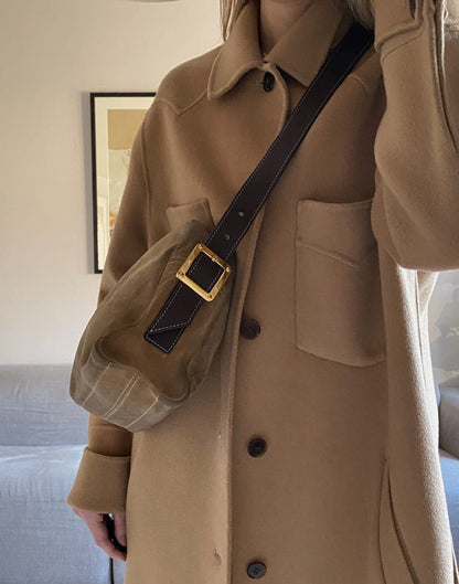 Loewe Vintage Suede Crossbody Bag