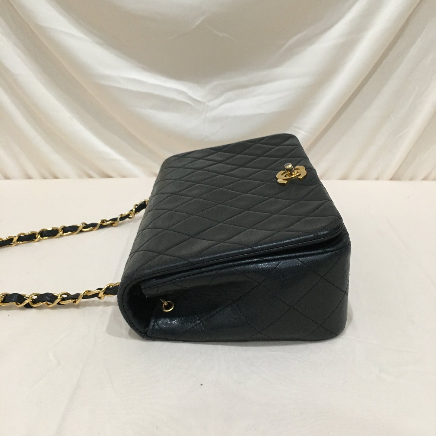 Chanel Flap Leather Black Shoulder Bag