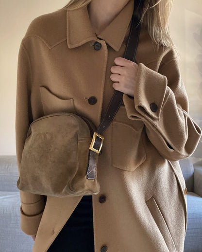 Loewe Vintage Suede Crossbody Bag