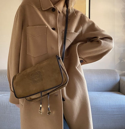 Loewe Vintage Suede Crossbody Bag
