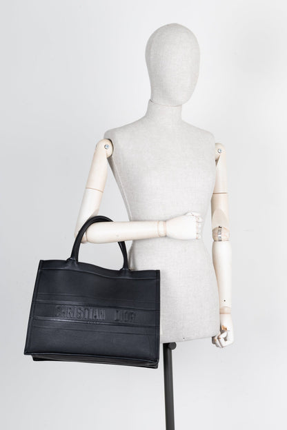 Christian Dior Book Tote Medium Black