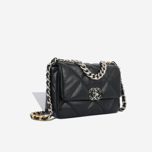 Chanel Chanel 19 Lambskin Black Shoulder Bag Style 17