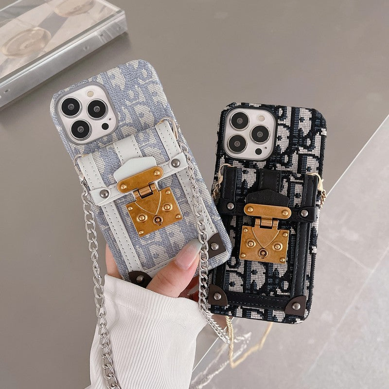 Fashion Card Bag Fabric iPhone Case