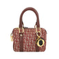 Christian Dior Trotter Boston Cloth Oblique Mini Red Handbag