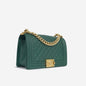 Chanel Boy Bag Lambskin Black Shoulder Bag Style 27
