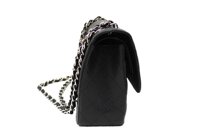 Chanel Flap Classic Quilted Caviar Leather Black Shoulder Bag Style 3