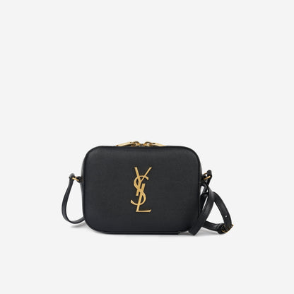 Saint Laurent Mini Camera Case - Black Grained Ghw