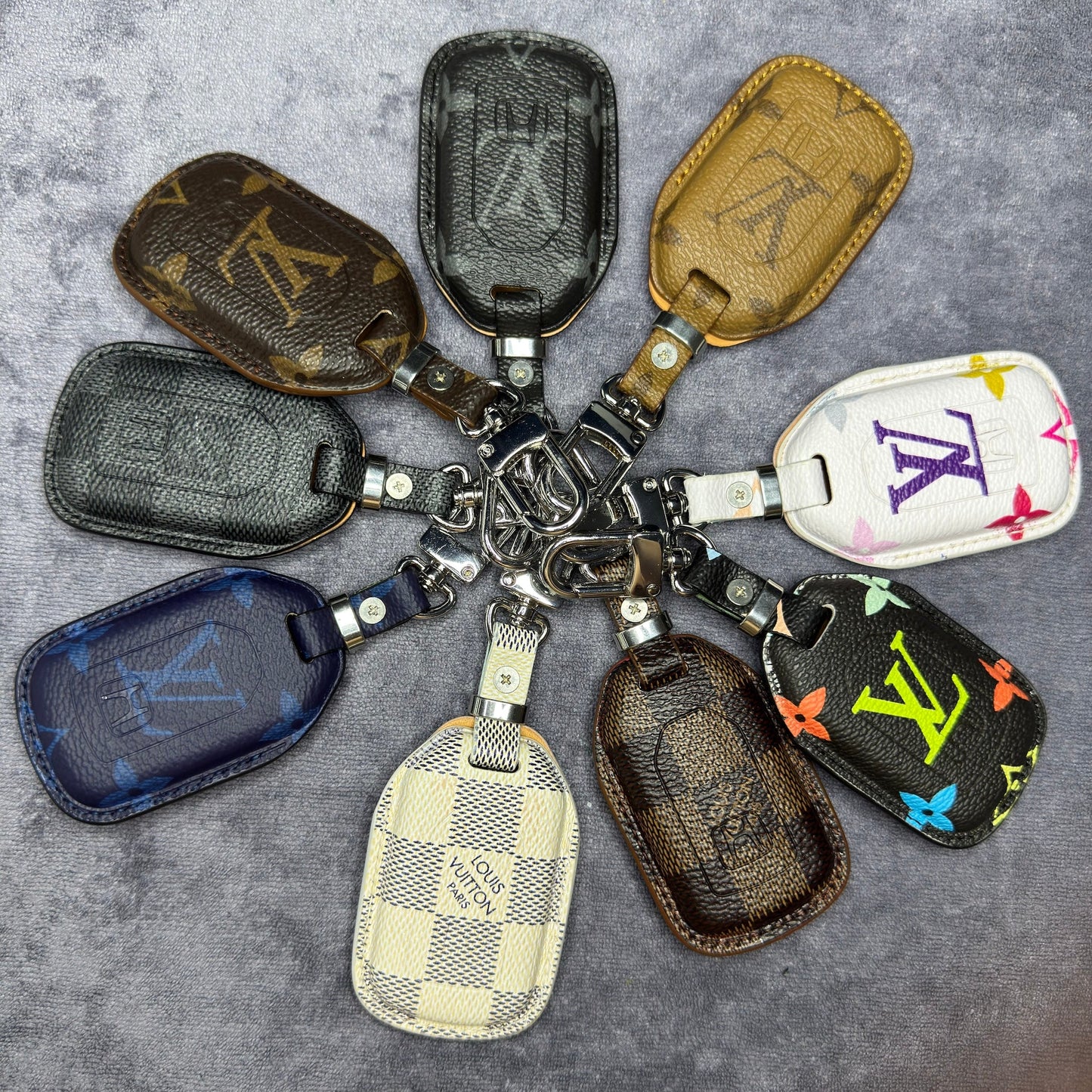 Premium LV Canvas Key Case for Honda – Handmade from Authentic Upcycled Louis Vuitton