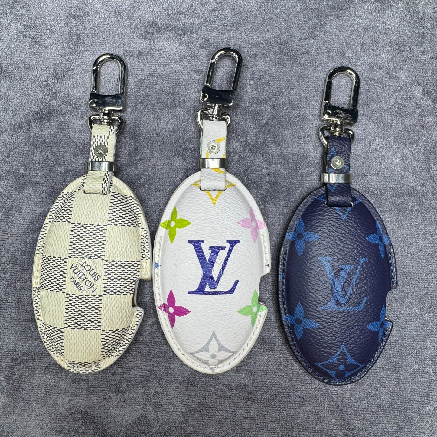 Premium LV Canvas Key Case for Hyundai – Handmade from Authentic Upcycled