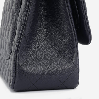 Chanel Classic Flap Lambskin Black Shoulder Bag Style 86
