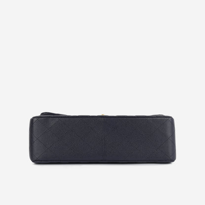 Chanel Classic Flap Lambskin Black Shoulder Bag Style 86