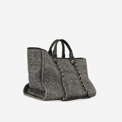 Chanel Cambon Tweed Black Tote Bag Style 2