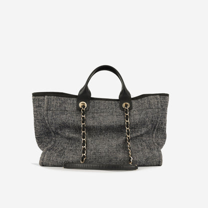 Chanel Cambon Tweed Black Tote Bag Style 2