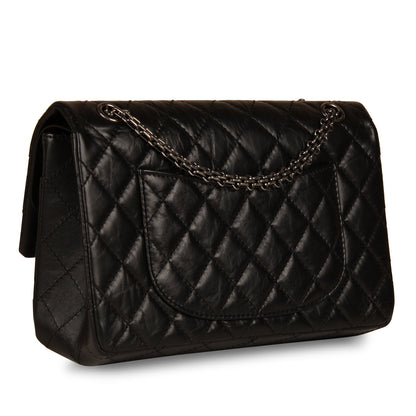 Chanel Classic Flap Calfskin Black Shoulder Bag Style 10