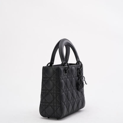 Dior Small Lady Dior My Abcdior Bag In Black Ultramatte 2020