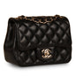Chanel Classic Flap Lambskin Black Shoulder Bag Style 228