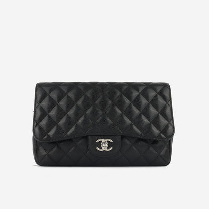 Chanel Classic Flap Caviar Black Shoulder Bag Style 4