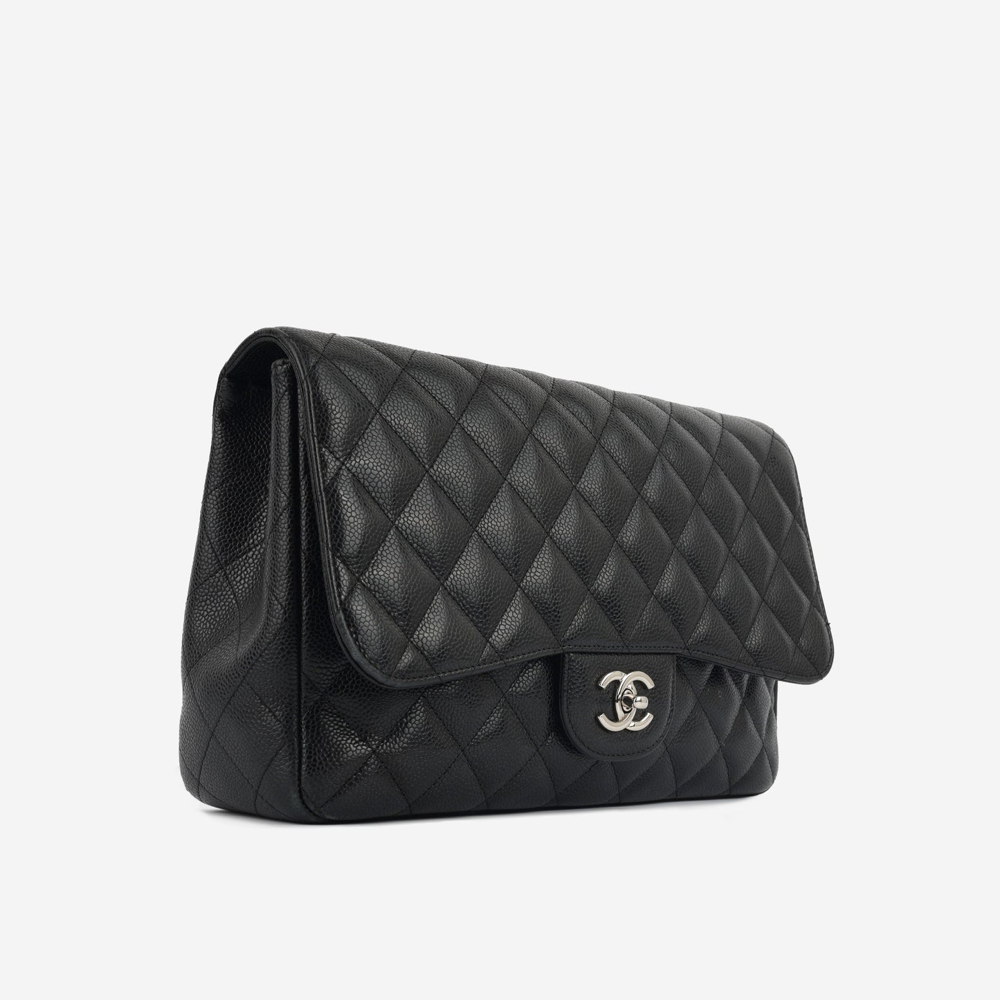 Chanel Classic Flap Caviar Black Shoulder Bag Style 4