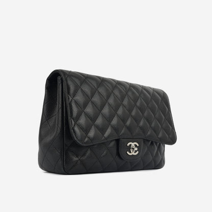 Chanel Classic Flap Caviar Black Shoulder Bag Style 4