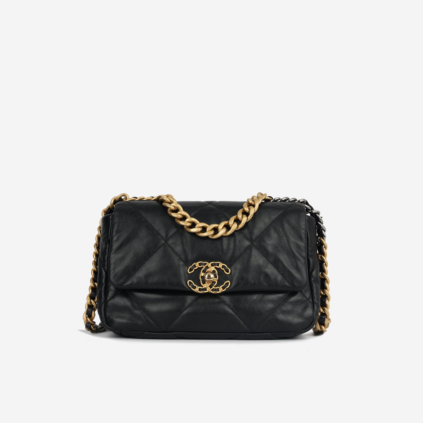 Chanel Chanel 19 Lambskin Black Shoulder Bag Style 7