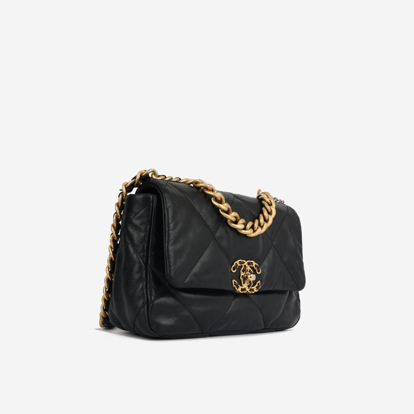 Chanel Chanel 19 Lambskin Black Shoulder Bag Style 7