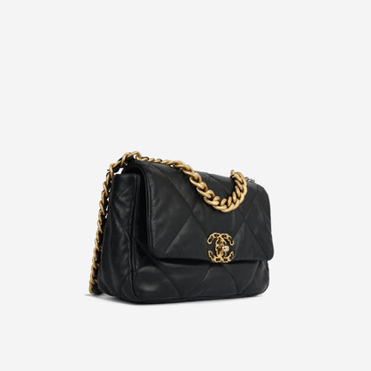Chanel Chanel 19 Lambskin Black Shoulder Bag Style 7