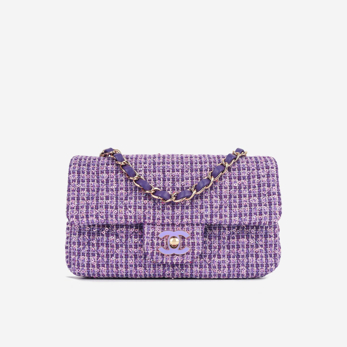 Chanel Classic Flap Lambskin Gold Shoulder Bag Style 40