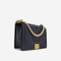 Chanel Boy Bag Caviar Gold Shoulder Bag Caviar