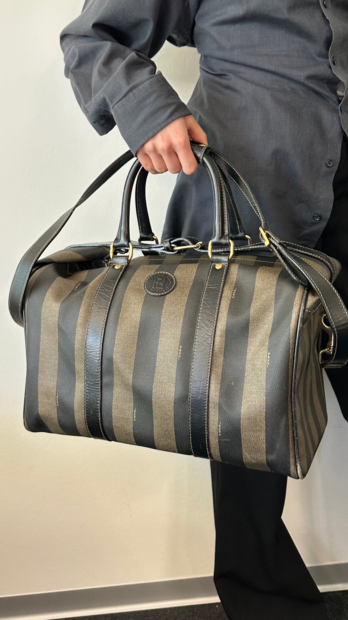 FENDI Boston Bag Brown