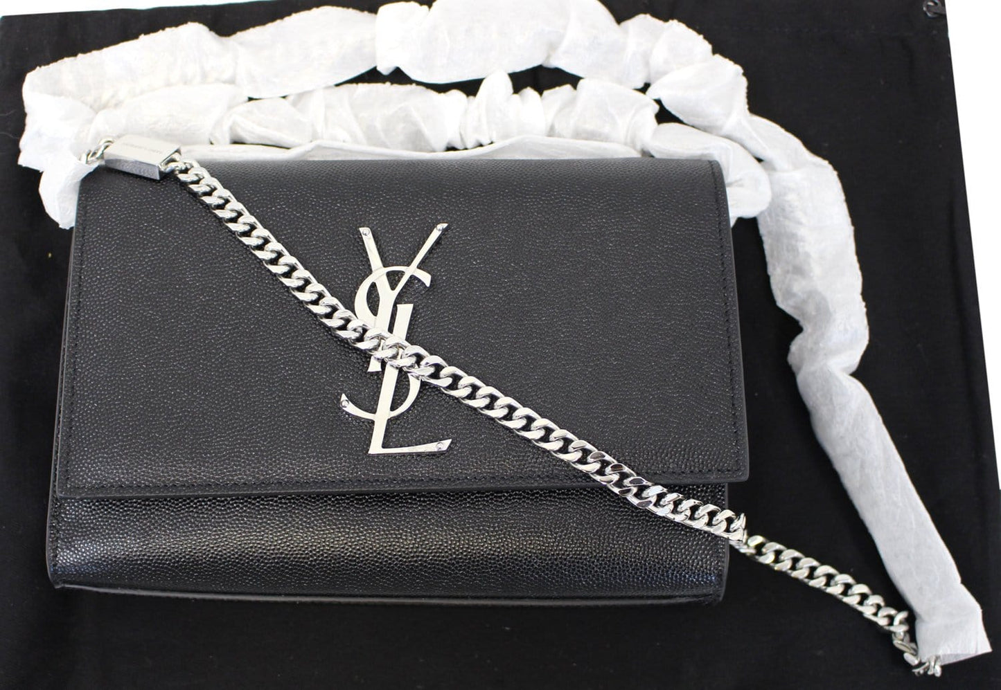 Saint Laurent Kate Leather Black Crossbody Style 6