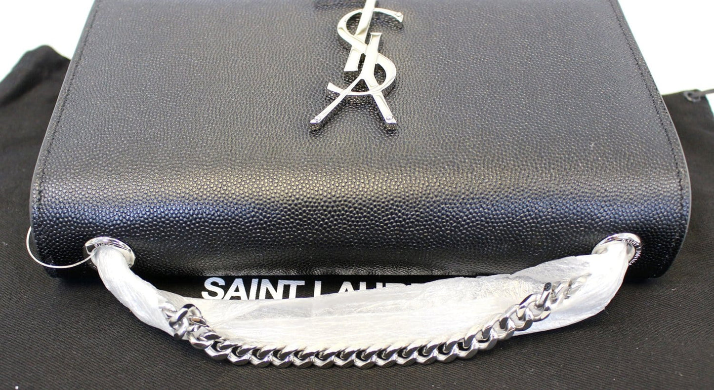 Saint Laurent Kate Leather Black Crossbody Style 7