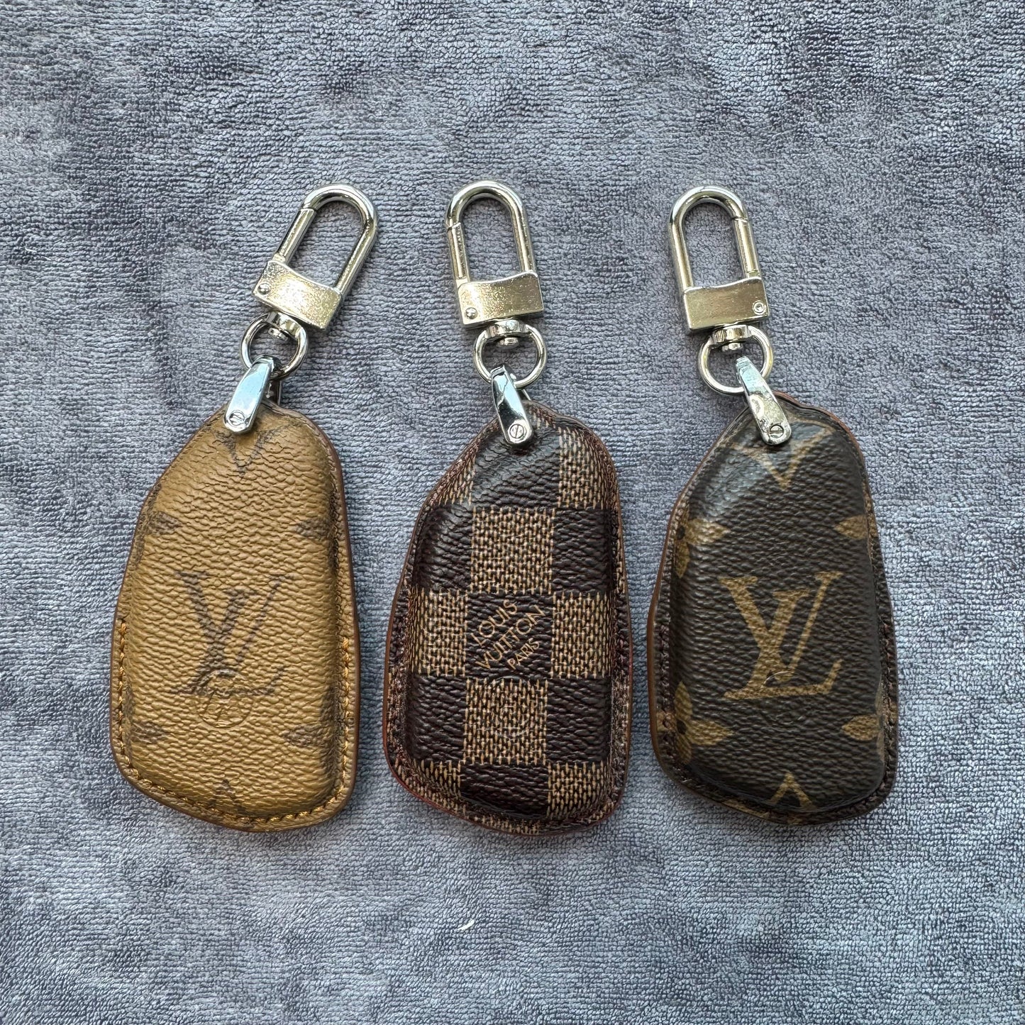 Premium LV Canvas Key Case for Volkswagen – Handmade from Authentic Upcycled Louis Vuitton