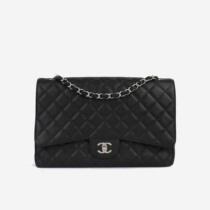 Chanel Classic Flap Lambskin Black Shoulder Bag Style 69